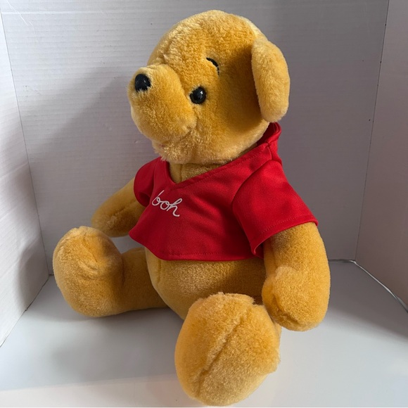 Disney WINNIE THE POOH plush red shirt 16 inches sitting height - Picture 2 of 7